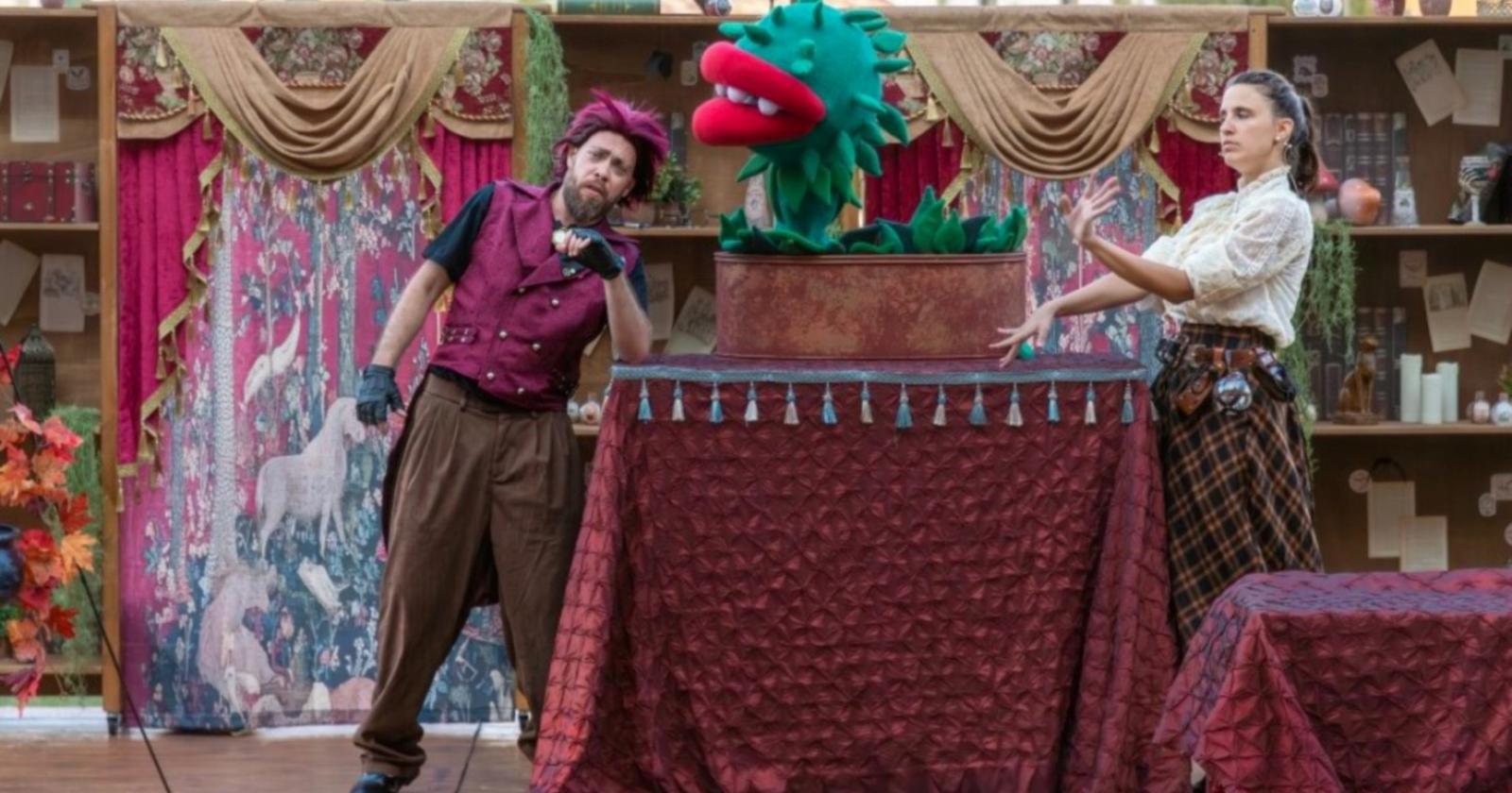 La scuola di magia sul palco 