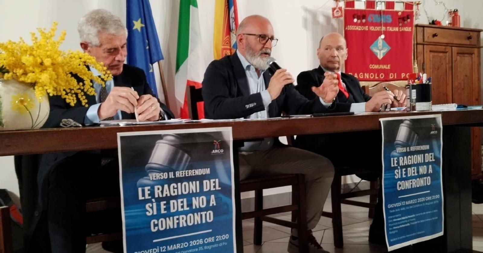 Confronto sul referendum della giustizia 