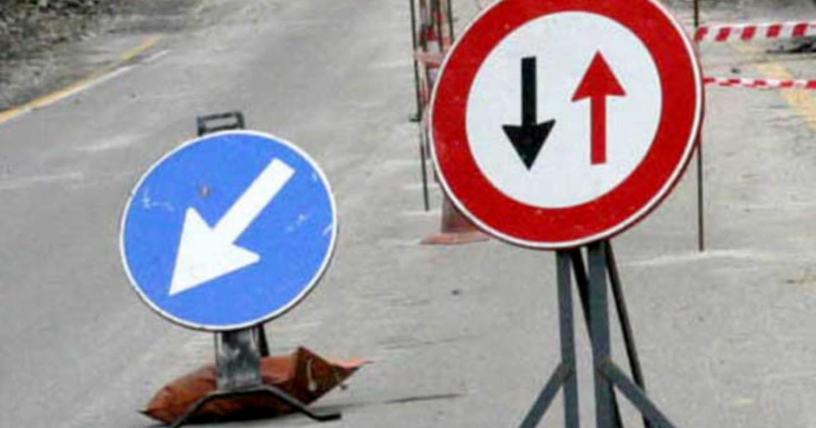 Lavori sulla rete idrica senso unico alternato