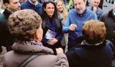 Salvini, visita a sorpresa a Villadose