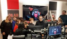 I bambini di Bosaro in redazione e municipio