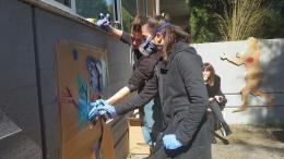 Ecco il murale per i diritti umani