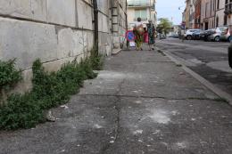 Cadono calcinacci in via Miani, intervengono i  pompieri