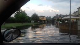 Pioggia come proiettili, paura in Alto Polesine