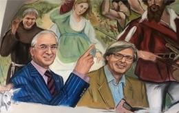 Da critico a soggetto d'arte: Sgarbi "entra" in un affresco
