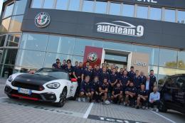 I campioni del rugby sulle auto Autoteam
