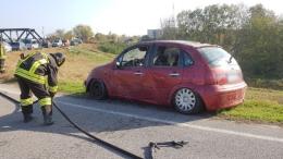 Auto rubata trovata nelle acque del Po, si indaga

