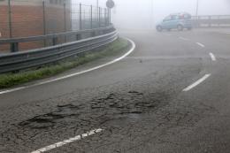 La nebbia ricopre anche le buche