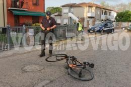 Ciclista falciato durante l'allenamento
