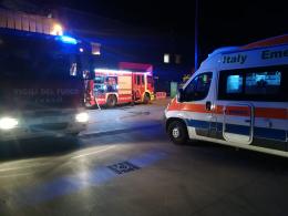 Incendio in fabbrica