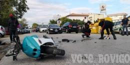 Brutto schianto in viale Porta Adige. Miracolato