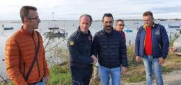 Zaia in elicottero arriva nella Sacca di Scardovari