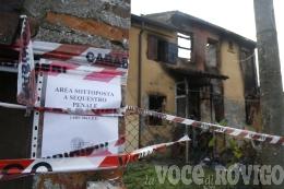 Inferno di fuoco in casa, salvo