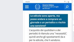 Vigile urbano: non si può andare in edicola