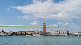 Le Frecce Tricolori nel cielo di Venezia