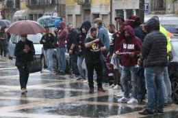 Il saluto a Fortunato con la sua sciarpa e la maglia