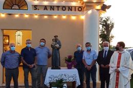 Inaugurato il capitello di Sant'Antonio dopo la ristrutturazione