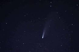 La cometa ammirata da Torre Donà
