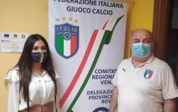 Valeria Mantovan incontra il delegato provinciale della Figc 