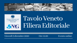 "Tavolo veneto della filiera editoriale", l'evento online