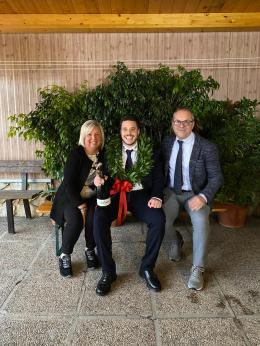 La stella polesana del pattinaggio diventa ingegnere. Complimenti Mattia!