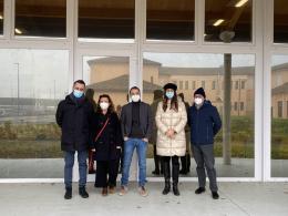 I vertici di Enel in visita alla super mensa della scuola