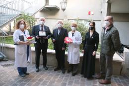 La festa a sorpresa dei dipendenti per Compostella che lascia il Polesine