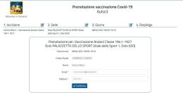 "Sarà possibile prenotare il vaccino online da giovedì"