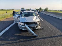 Incidente all'altezza del cantiere: feriti portati in ospedale