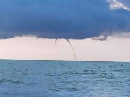 Doppia tromba marina al largo di Rosolina