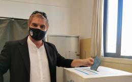 Mirco Righetto, si &egrave; recato alle urne alle 11,25