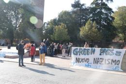 Green pass day, la manifestazione sul "nuovo nazismo"