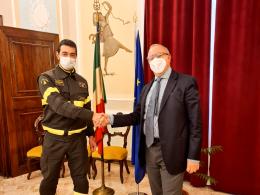 La nuova guida dei pompieri in Prefettura
