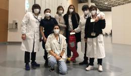 Una mega calza per i sanitari del PalaExpo