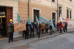 A palazzo Celio, la protesta degli ispettori del lavoro 