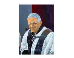 Il ritratto di don Giuseppe donato alla parrocchia di Valli