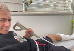 Il comico Vernia cade, spettacolo rinviato