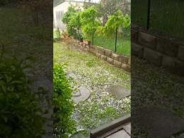 Temporale improvviso, grandinata in Polesine