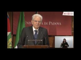 Mattarella a Padova per gli 800 anni dell'Università