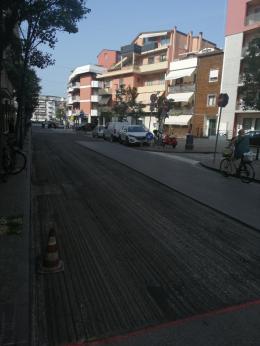 Nuovi asfalti nella centralissima viale Padova