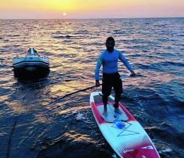 Cento chilometri in mare sul sup