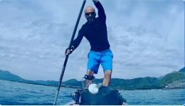 Traversata dell'Adriatico in Sup, in 20 ore il record di Enrico