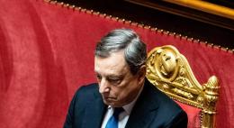 Mario Draghi alla Camera ufficializza le dimissioni