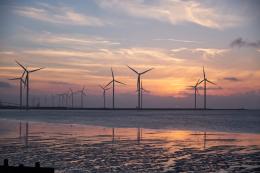 Un parco eolico nel mare del Delta