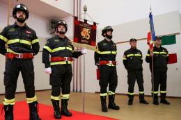 Vigili del fuoco e l'ala protettrice di Santa Barbara