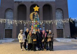 L’albero fatto a mano si accende a San Giuseppe