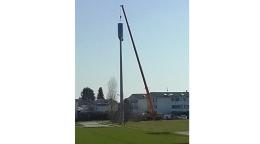 Un'antenna gigante in Tassina