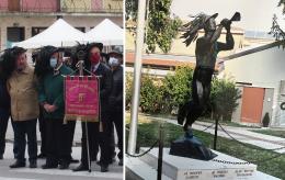 La statua del bersagliere torna a splendere