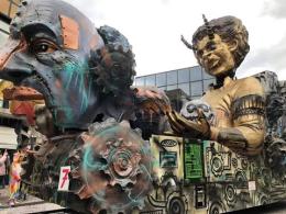 Dieci carri, 600 figuranti, il carnevale impazza a Taglio di Po