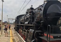 Sul treno a vapore, attraversando tutto il Polesine